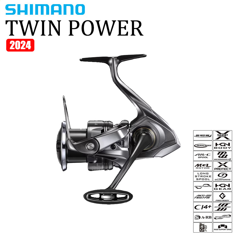 SHIMANO 2024 TWINPOWER Seawate - Shimano Reel Sienna ulasan dan harga
