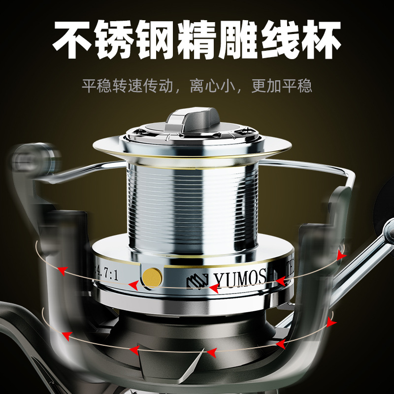 Metal Spinning Fishing Reel Lo - Ice Fishing Line ulasan dan harga