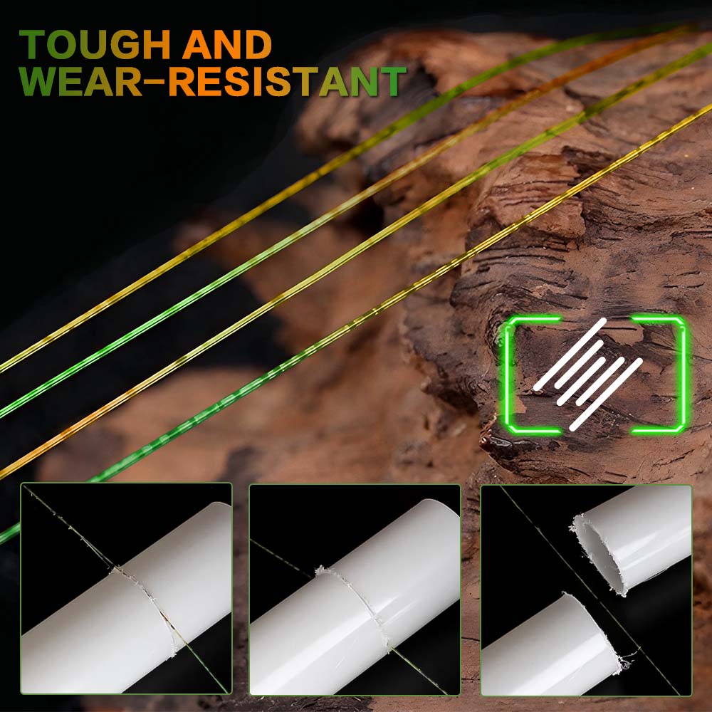 ZUKIBO 3D Speckle Line Yellow  - Fluorocarbon Line ulasan dan harga