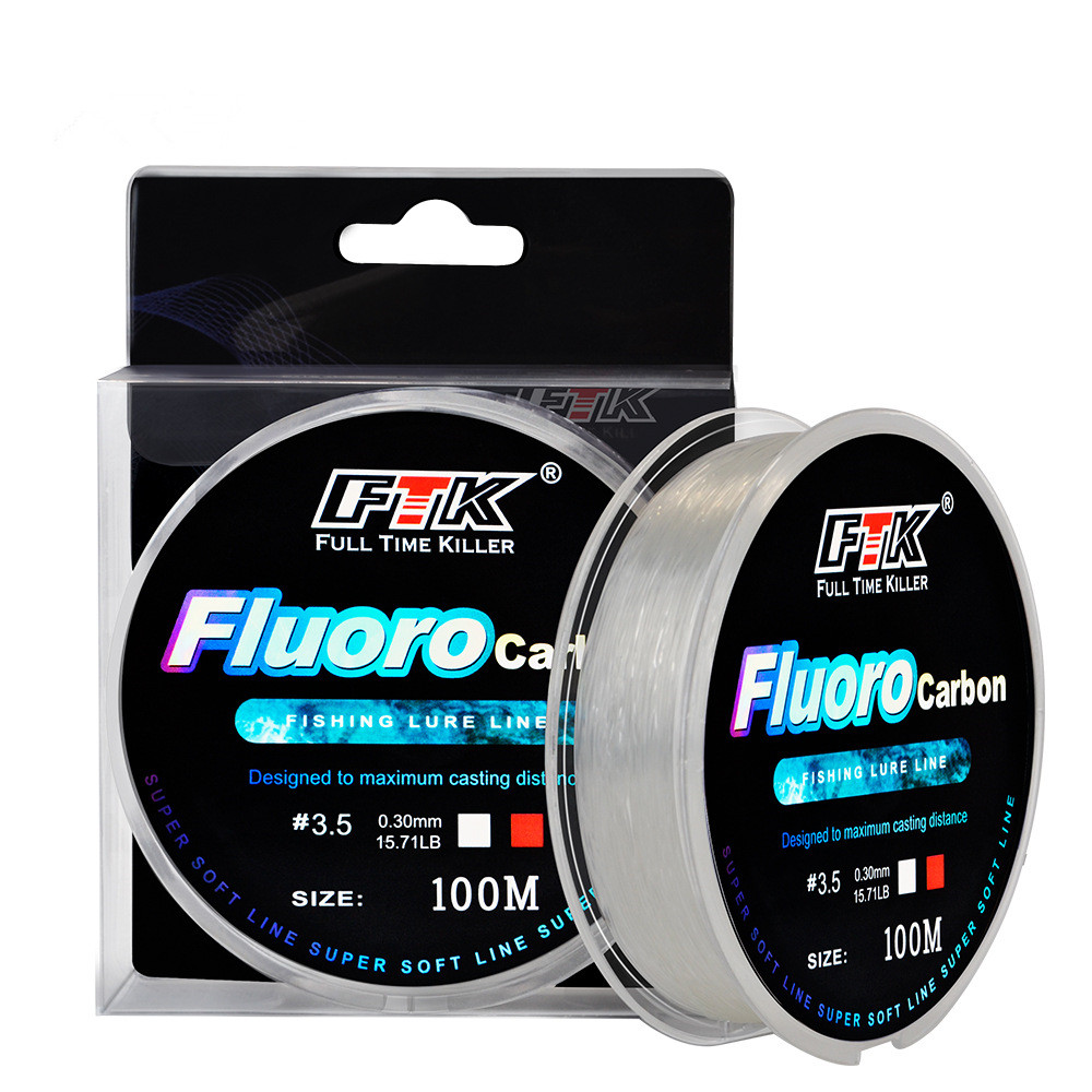 100m Fluorocarbon Bait Fishing - Fluorocarbon Line ulasan dan harga