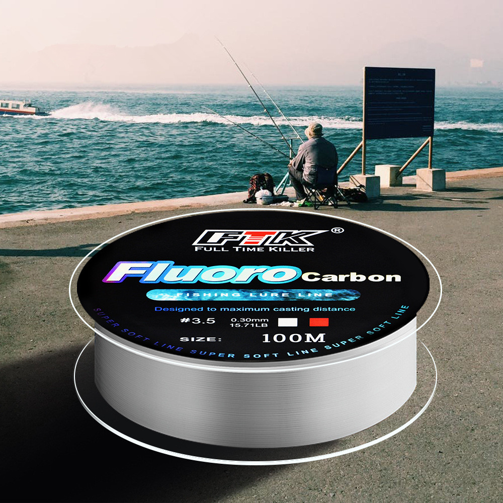 100m Fluorocarbon Bait Fishing - Fluorocarbon Line ulasan dan harga
