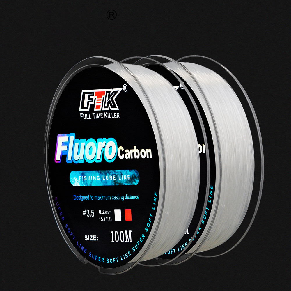 100m Fluorocarbon Bait Fishing - Fluorocarbon Line ulasan dan harga