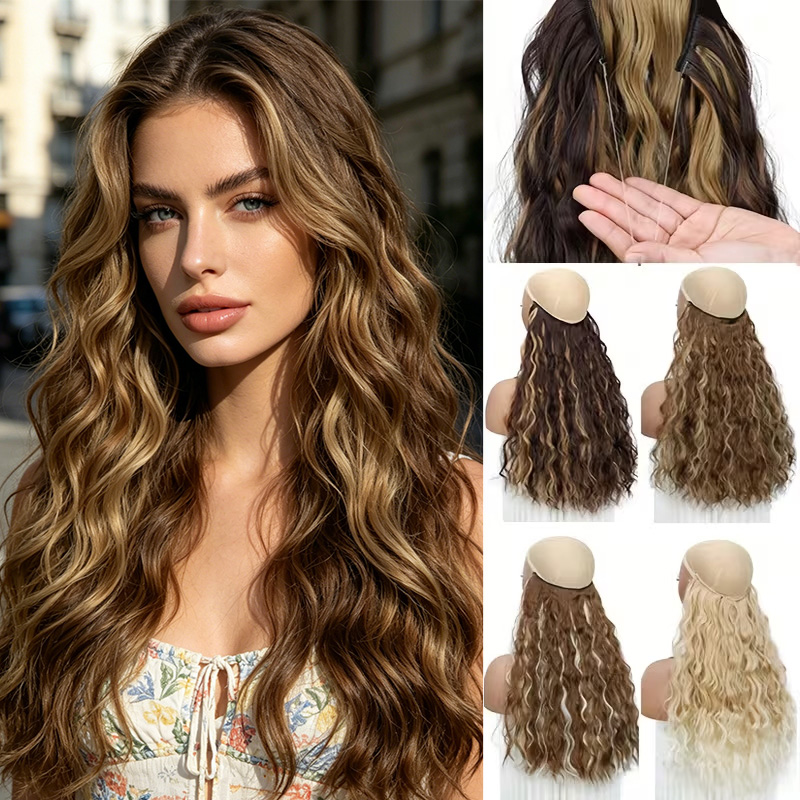 18Inch Synthetic Long Wavy Cul - Tippet Line ulasan dan harga