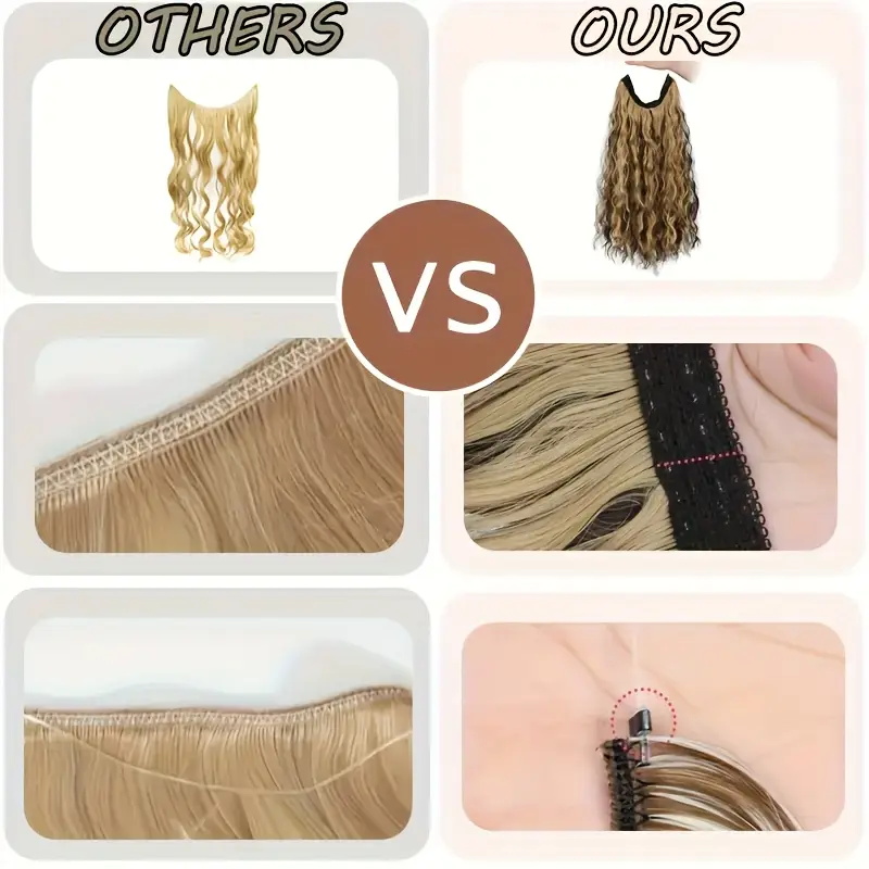 18Inch Synthetic Long Wavy Cul - Tippet Line ulasan dan harga