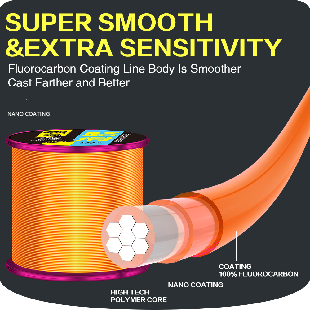 ZUKIBO 500m Fluorocarbon Coati - Ice Fishing Line ulasan dan harga